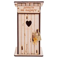 Копилка туалет 1 кабинка "Деньги не пахнут" белая во Ишимбае
